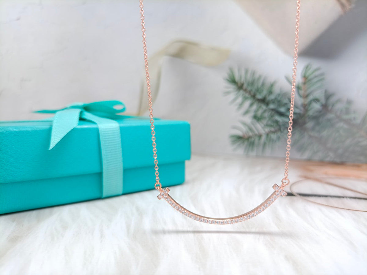 [⭐JeweliWhal]BIG SMILE PEDANT DIAMOND NECKLACE