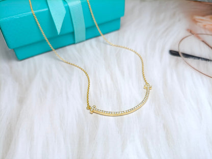 [⭐JeweliWhal]BIG SMILE PEDANT DIAMOND NECKLACE