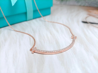 [⭐JeweliWhal]BIG SMILE PEDANT DIAMOND NECKLACE