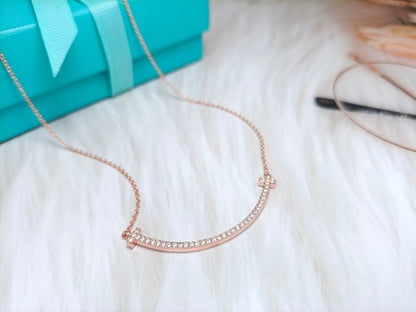 [⭐JeweliWhal]BIG SMILE PEDANT DIAMOND NECKLACE