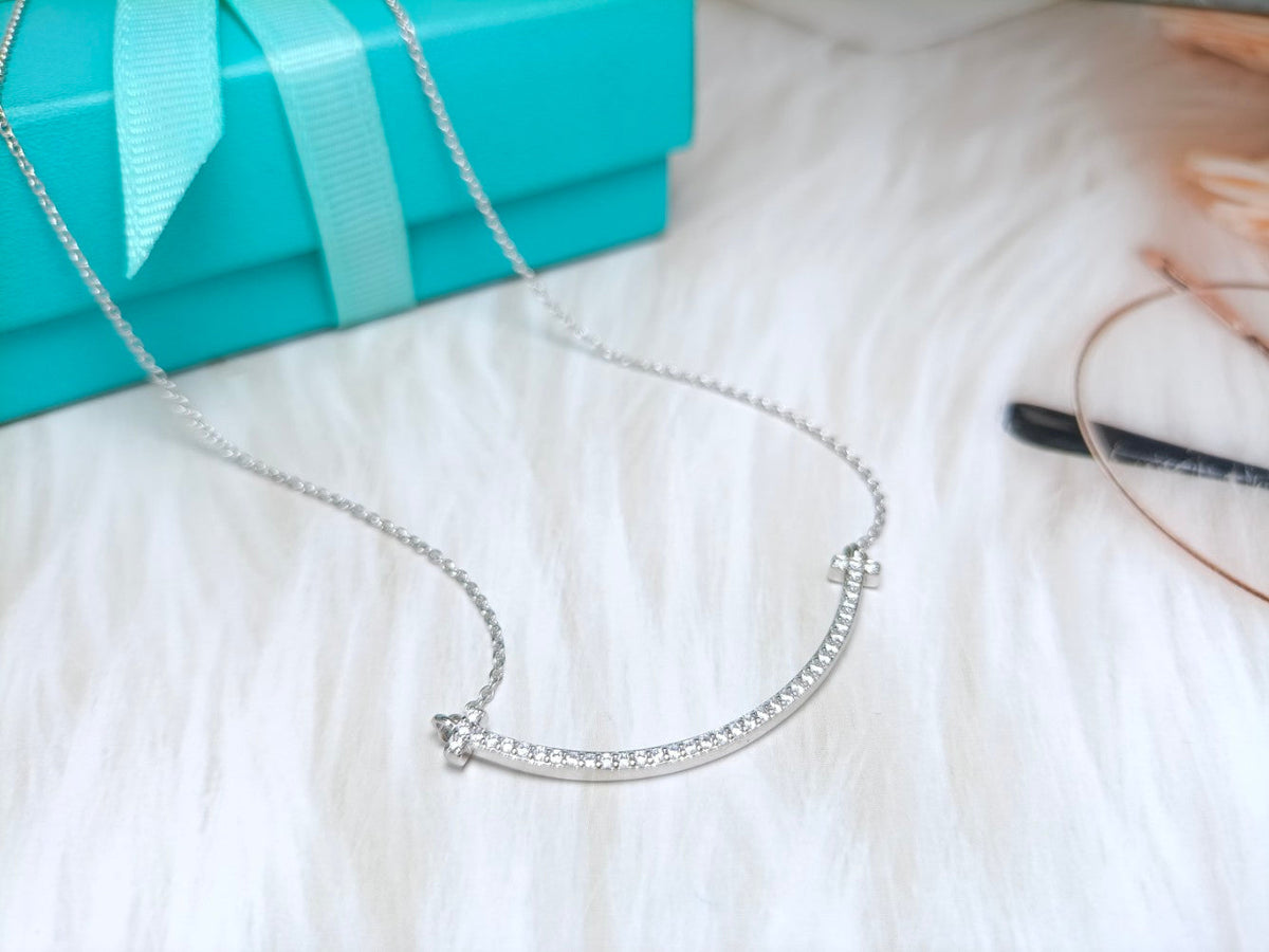 [⭐JeweliWhal]BIG SMILE PEDANT DIAMOND NECKLACE
