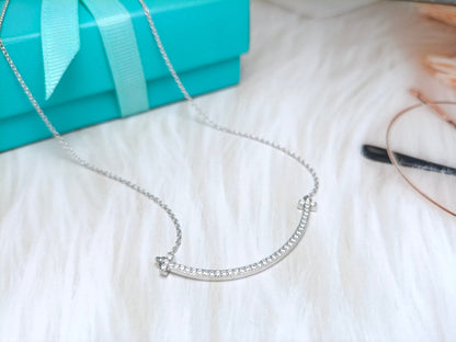 [⭐JeweliWhal]BIG SMILE PEDANT DIAMOND NECKLACE