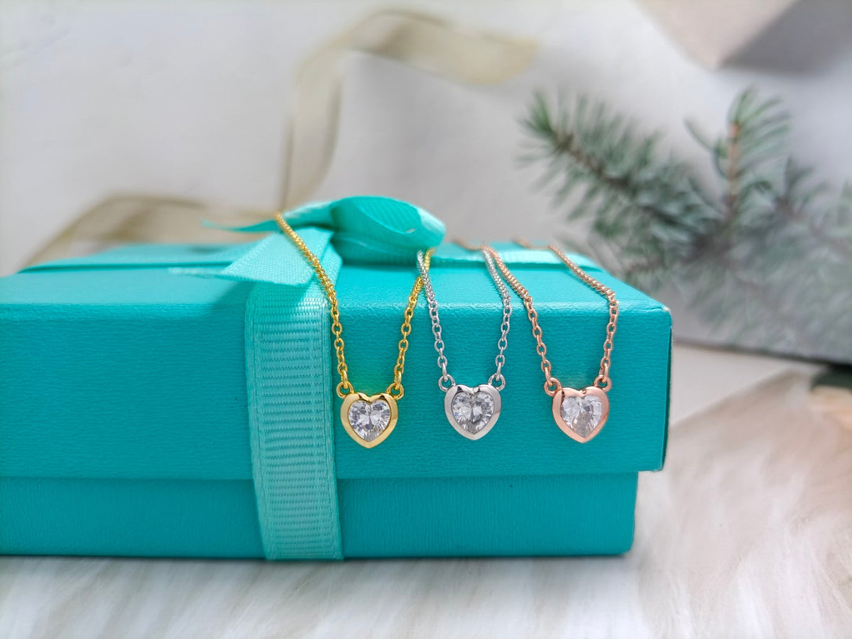 [⭐JeweliWhal]HEART BIG DIAMOND NECKLACE