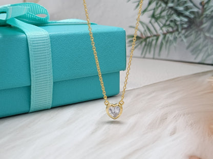 [⭐JeweliWhal]HEART BIG DIAMOND NECKLACE