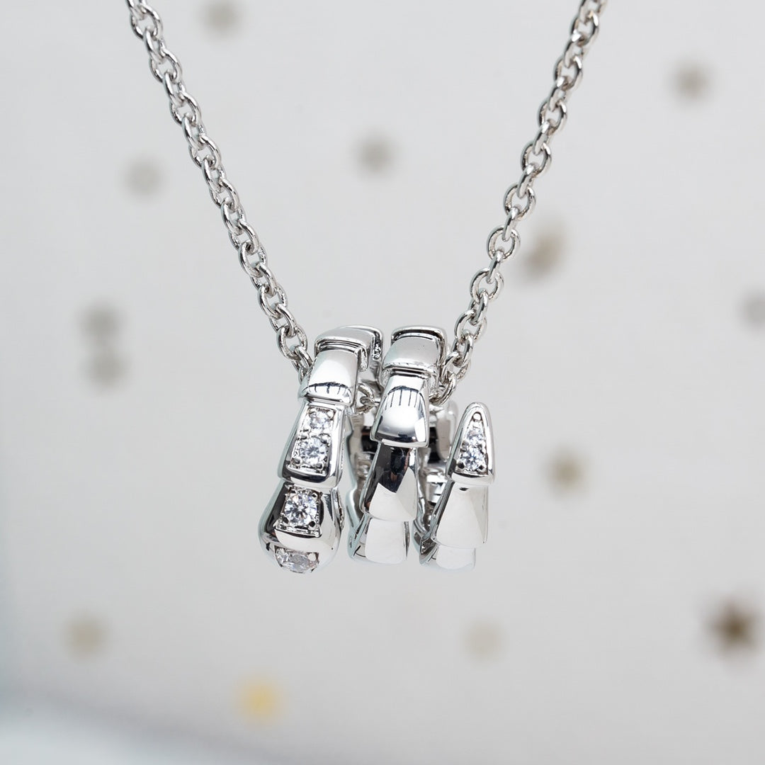 [⭐⭐JeweliWhal]SERPENTI SILVER NECKLACE DIAMOND