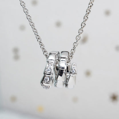 [⭐⭐JeweliWhal]SERPENTI SILVER NECKLACE DIAMOND