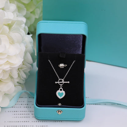 [⭐JeweliWhal]DOUBLE HEART BLUE NECKLACE
