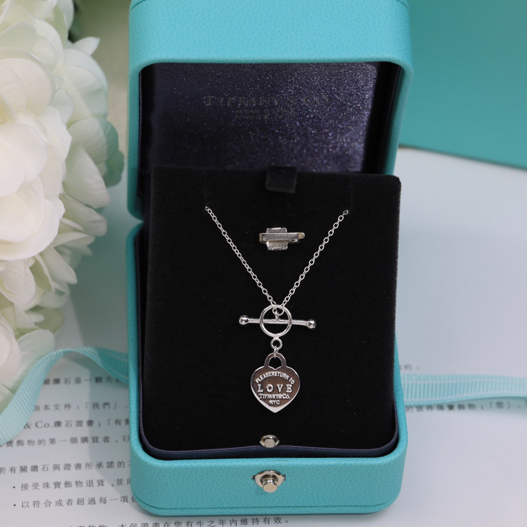 [⭐JeweliWhal]DOUBLE HEART BLUE NECKLACE