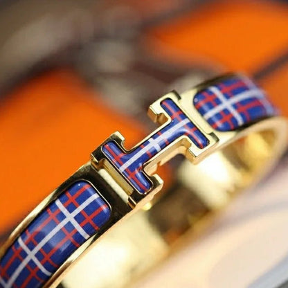 [⭐⭐JeweliWhal]H TARTAN BRACELET 12MM