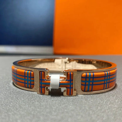 [⭐⭐JeweliWhal]H TARTAN BRACELET 12MM
