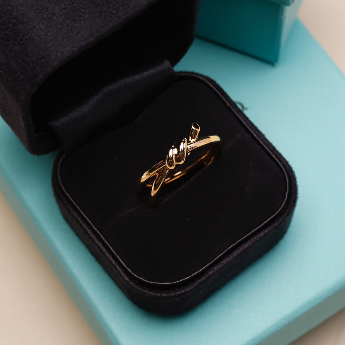 [⭐JeweliWhal]KNOT RING PINK GOLD