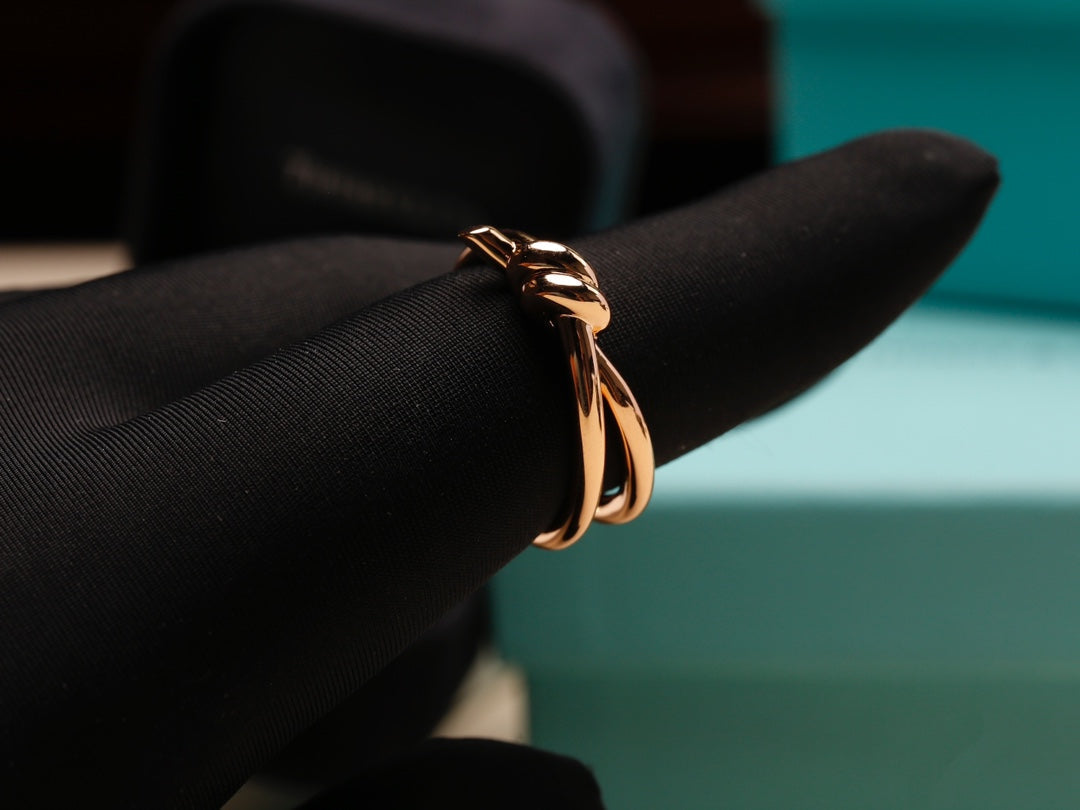 [⭐JeweliWhal]KNOT RING PINK GOLD