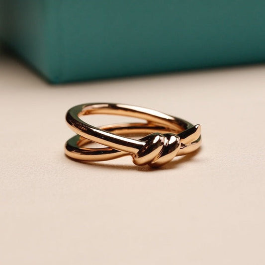 [⭐JeweliWhal]KNOT RING PINK GOLD
