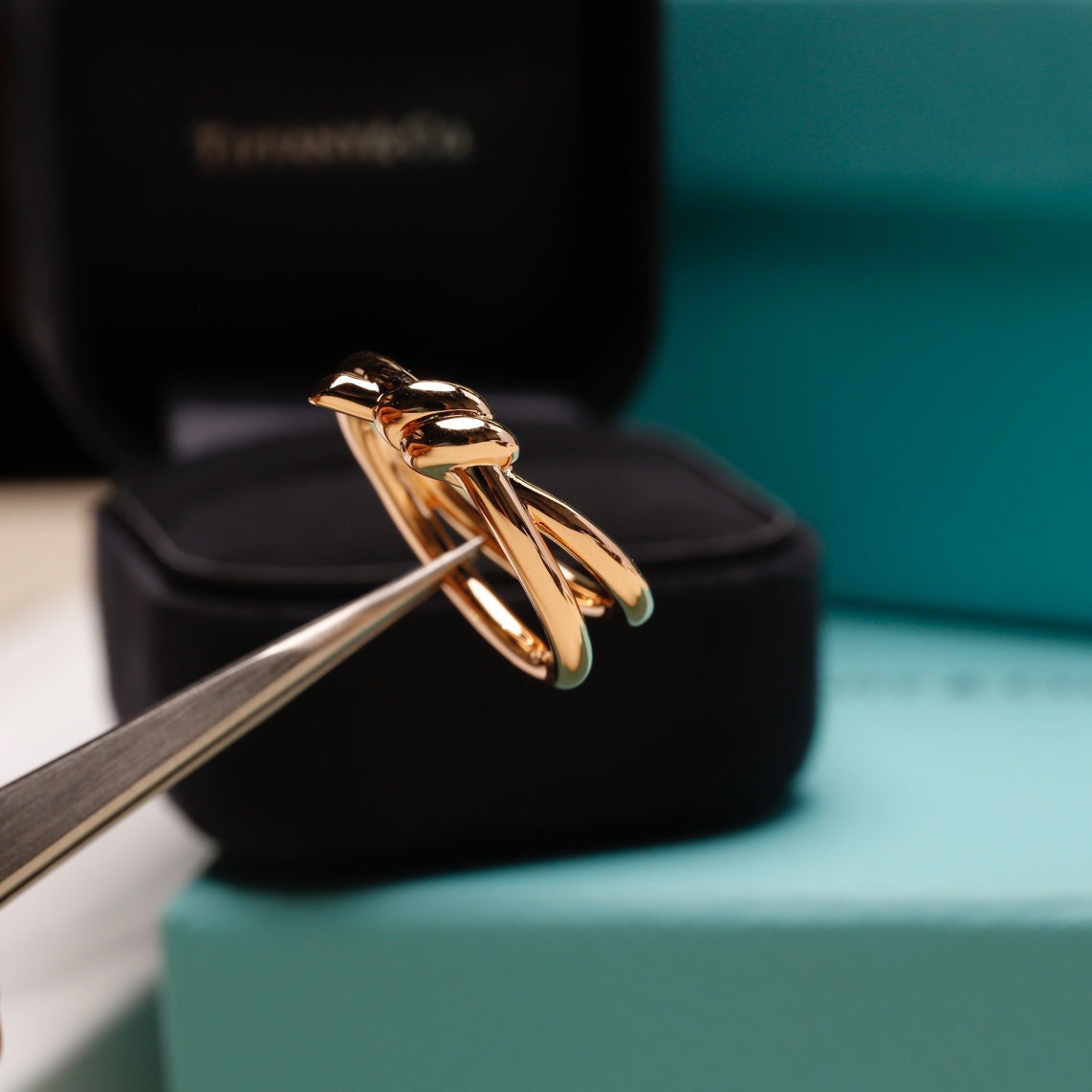 [⭐JeweliWhal]KNOT RING PINK GOLD