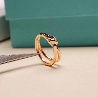 [⭐JeweliWhal]KNOT RING PINK GOLD