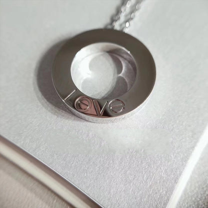 [⭐⭐JeweliWhal]LOVE NECKLACE ADJUSTABLE SILVER