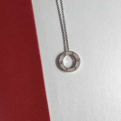 [⭐⭐JeweliWhal]LOVE NECKLACE ADJUSTABLE SILVER