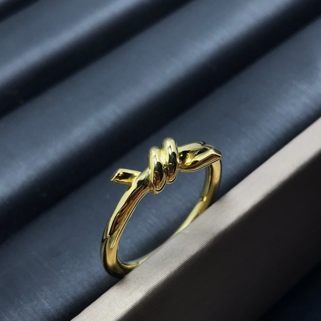 [⭐JeweliWhal]KNOT RING 1.2MM