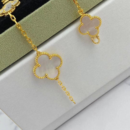 [⭐⭐JeweliWhal]MAGIC CLOVER MOP GOLD BRACELET 5 MOTIFS