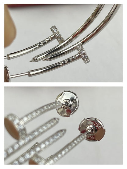 [⭐⭐JeweliWhal]JUSTE EARRINGS フルダイヤモンド 1.8mm