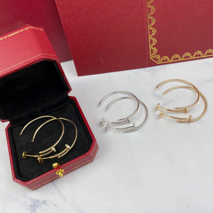 [⭐⭐JeweliWhal]JUSTE EARRINGS フルダイヤモンド 1.8mm