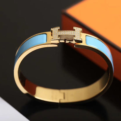 [⭐⭐JeweliWhal]H CLOUD BLUE BRACELET GOLD DIAMOND