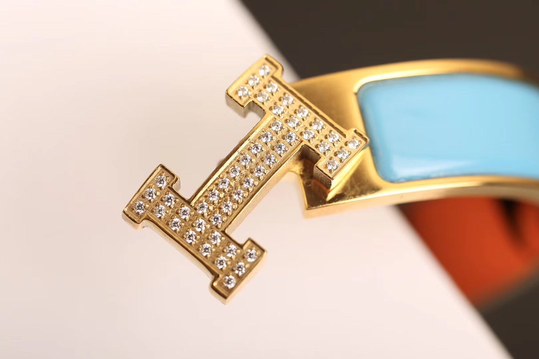 [⭐⭐JeweliWhal]H CLOUD BLUE BRACELET GOLD DIAMOND