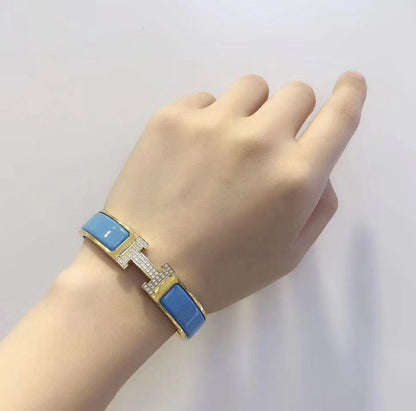 [⭐⭐JeweliWhal]H CLOUD BLUE BRACELET GOLD DIAMOND