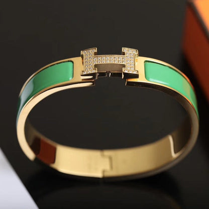 [⭐⭐JeweliWhal]H BRACELET GOLD DIAMOND