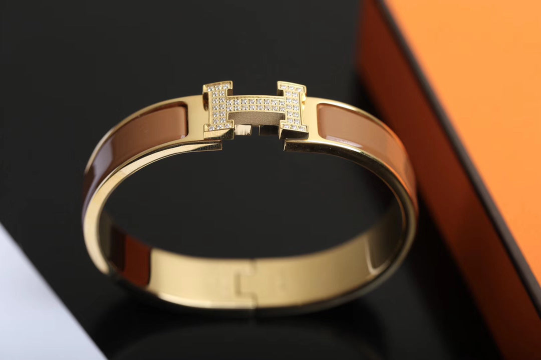 [⭐⭐JeweliWhal]H BRACELET GOLD DIAMOND