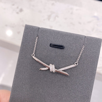 [⭐JeweliWhal]KNOT NECKLACE DIAMONDS