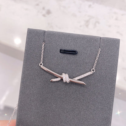 [⭐JeweliWhal]KNOT NECKLACE DIAMONDS