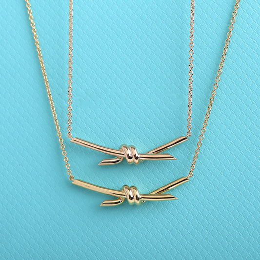 [⭐JeweliWhal]KNOT NECKLACE GOLD