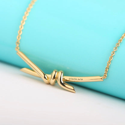 [⭐JeweliWhal]KNOT NECKLACE GOLD