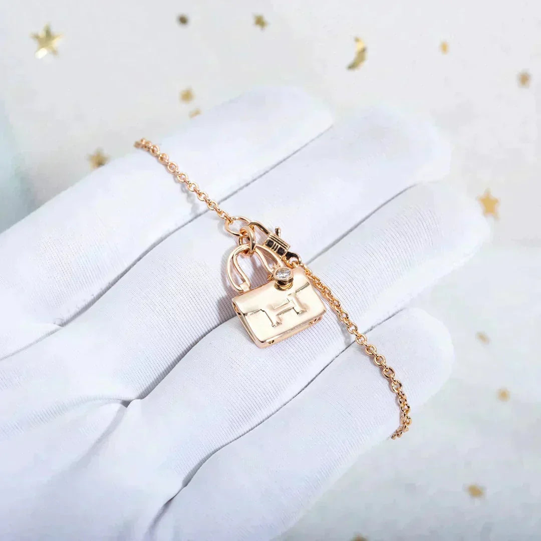 [⭐⭐JeweliWhal]AMULETTE PEDANT ROSE GOLD NECKLACE