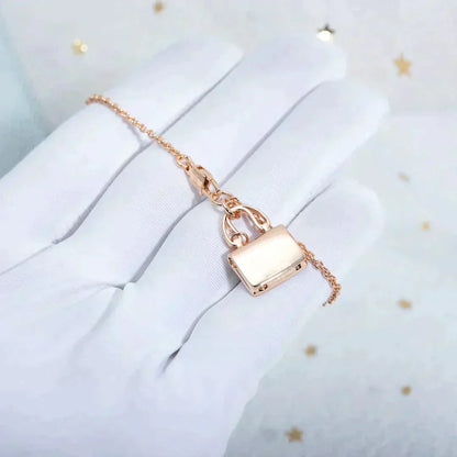 [⭐⭐JeweliWhal]AMULETTE PEDANT ROSE GOLD NECKLACE