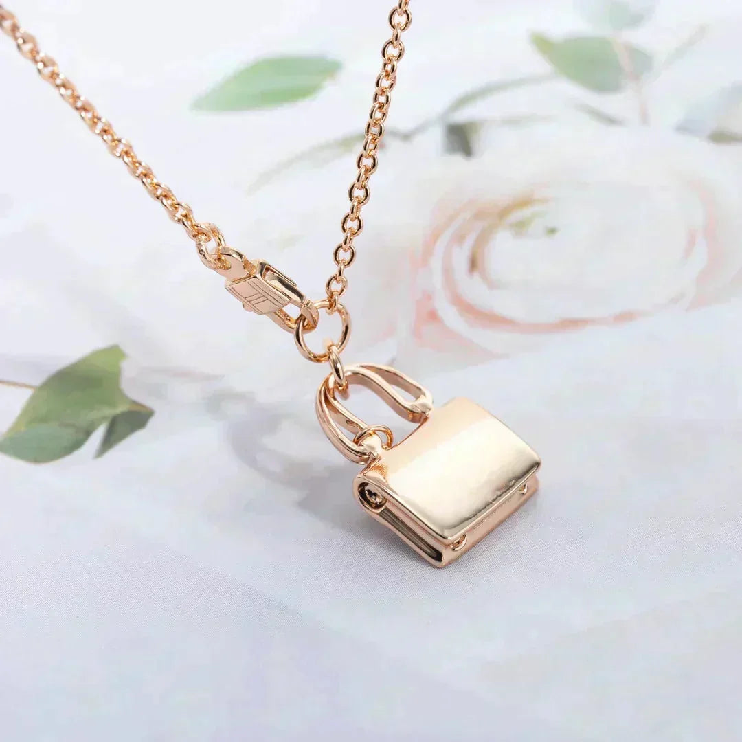 [⭐⭐JeweliWhal]AMULETTE PEDANT ROSE GOLD NECKLACE