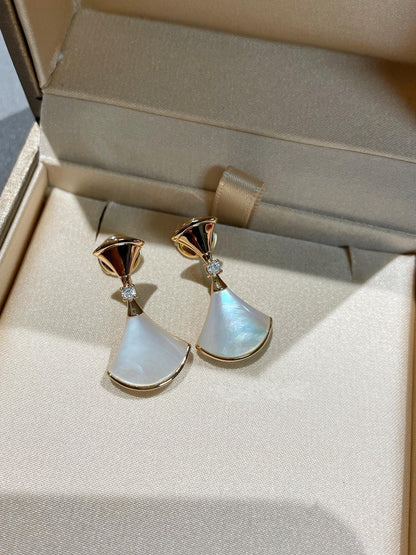[⭐⭐JeweliWhal]DREAM MOP 1 DIAMOND EARRINGS