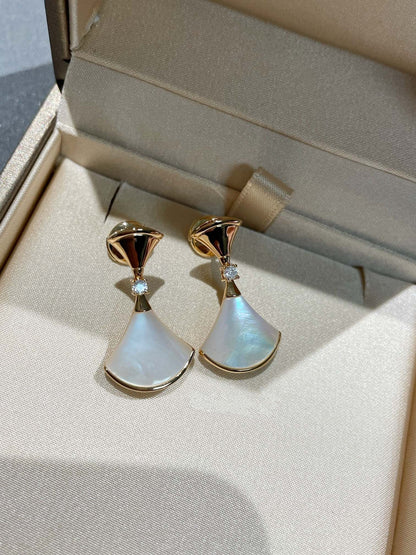 [⭐⭐JeweliWhal]DREAM MOP 1 DIAMOND EARRINGS
