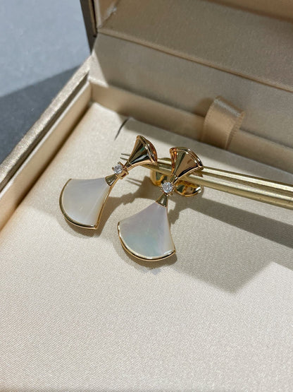 [⭐⭐JeweliWhal]DREAM MOP 1 DIAMOND EARRINGS