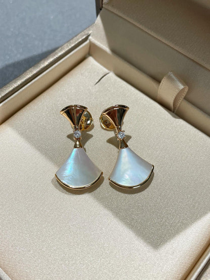 [⭐⭐JeweliWhal]DREAM MOP 1 DIAMOND EARRINGS