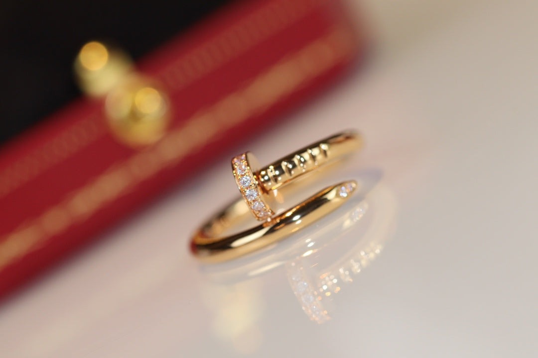 [⭐⭐JeweliWhal]JUSTE RING 2.65MM GOLD DIAMOND