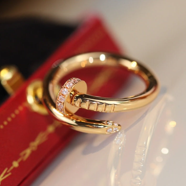 [⭐⭐JeweliWhal]JUSTE RING 2.65MM GOLD DIAMOND