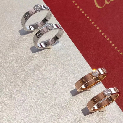 [⭐⭐JeweliWhal]LOVE RING 3.6MM 1 BIG DIAMOND