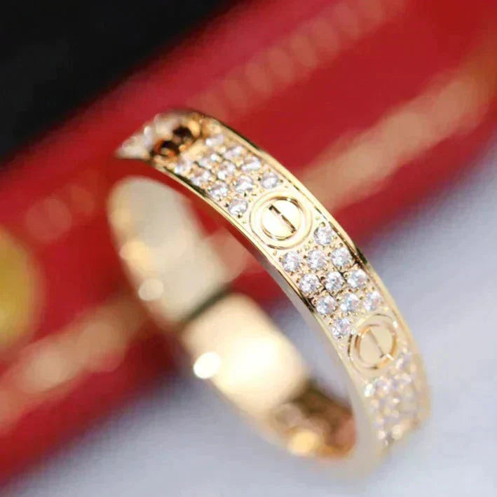 [⭐⭐JeweliWhal]LOVE RING 3.6MM DIAMOND PAVED