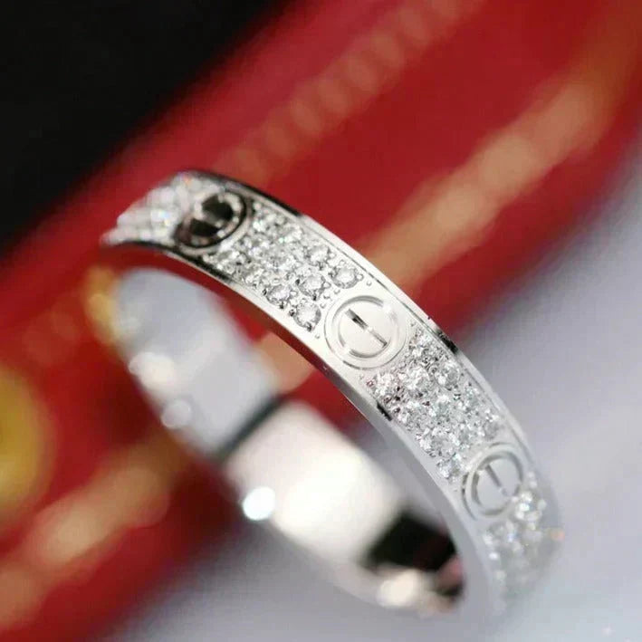[⭐⭐JeweliWhal]LOVE RING 3.6MM DIAMOND PAVED