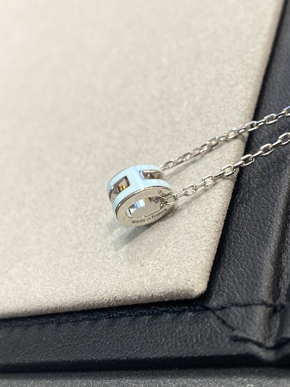 [⭐⭐JeweliWhal]POP H LIGHT BLUE NECKLACE