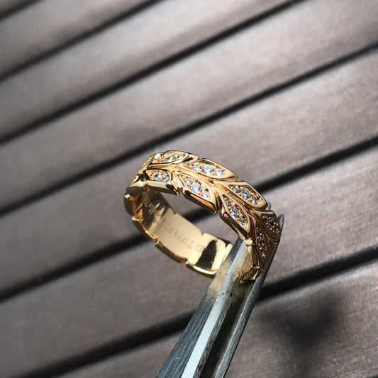 [⭐JeweliWhal]OLIVE LEAF RING DIAMONDS