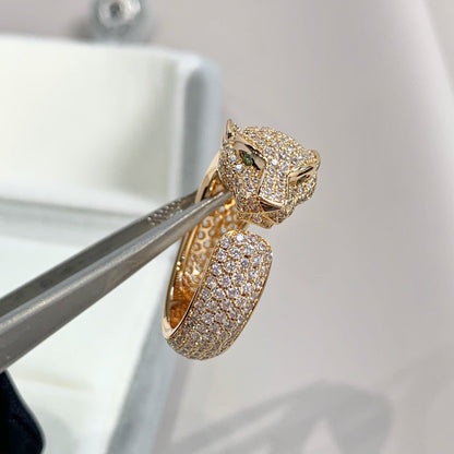 [⭐⭐JeweliWhal]PANTHERE PINK GOLD DIAMOND RING