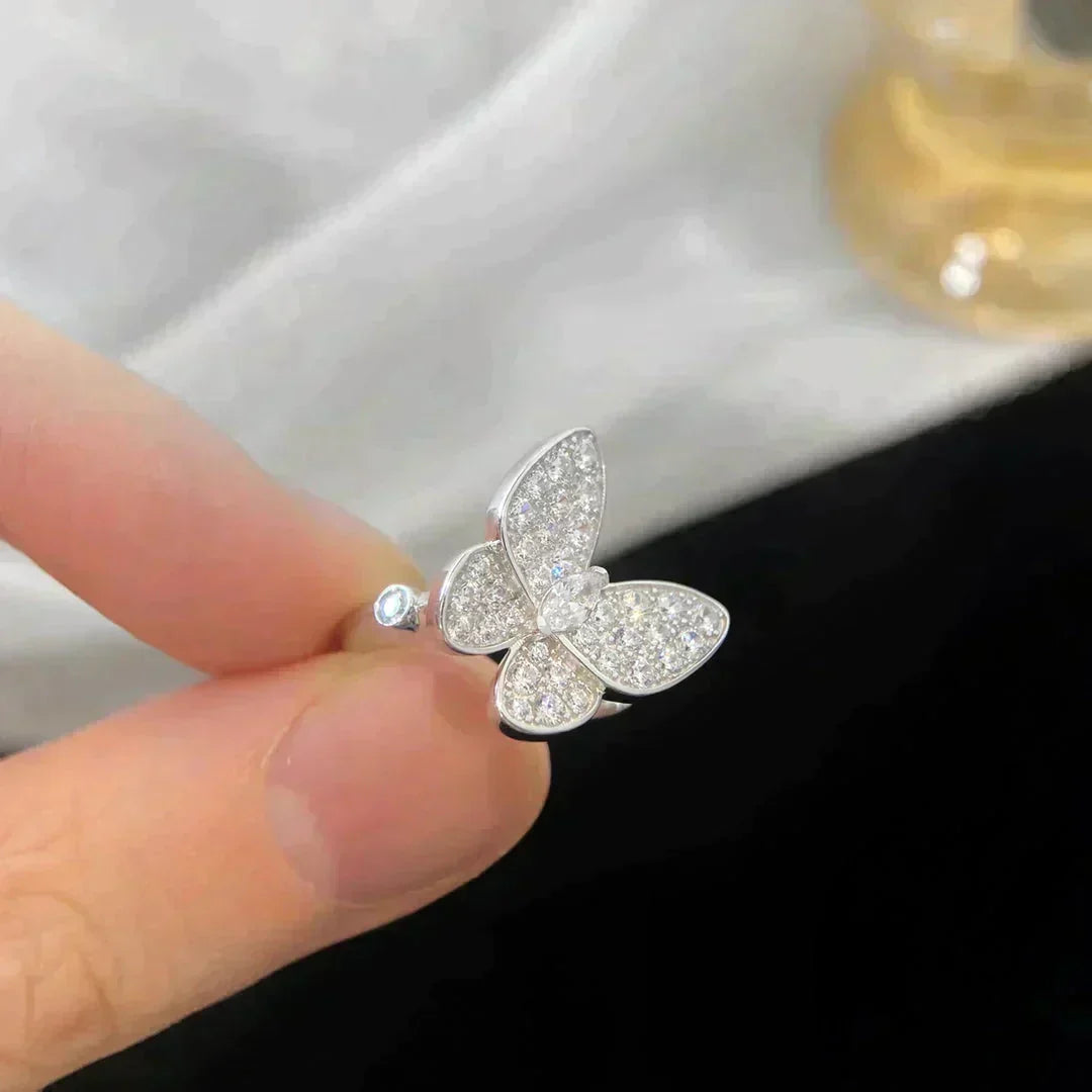 [⭐⭐JeweliWhal]BUTTERFLY DIAMOND RING